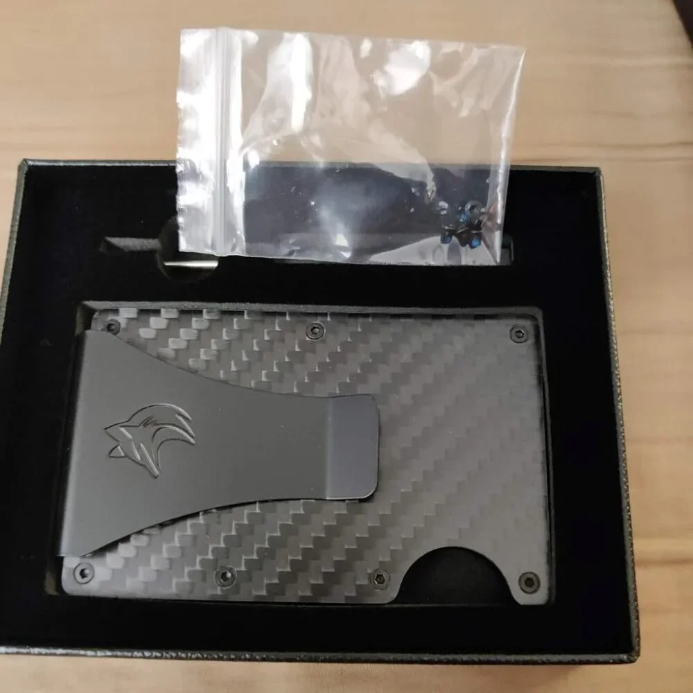Men, Carbon Wallets For Men Minimalist Credit Card Holder - Slim Wallet